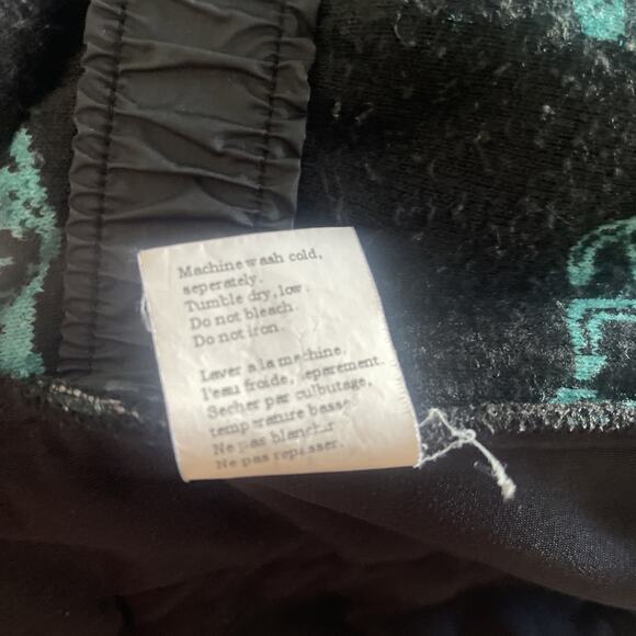 Tsunami Horse Fleece Vest Black and Turquoise Extra Large Zip Up Pockets Canada - Picture 10 of 11